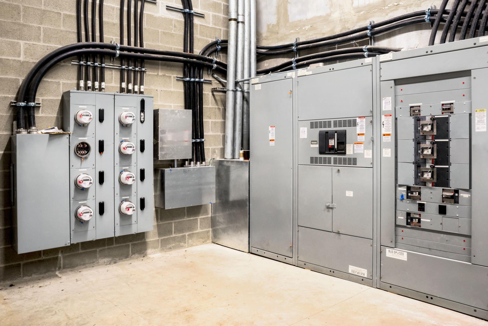 Electrical Meters & Control Panel